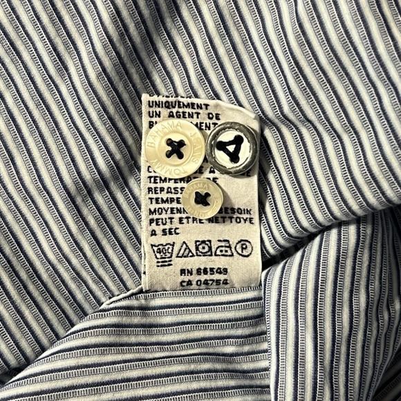 Tommy Bahama Jeans Men's Size XL Long Sleeve Button Down Shirt Striped Cotton - Picture 8 of 8